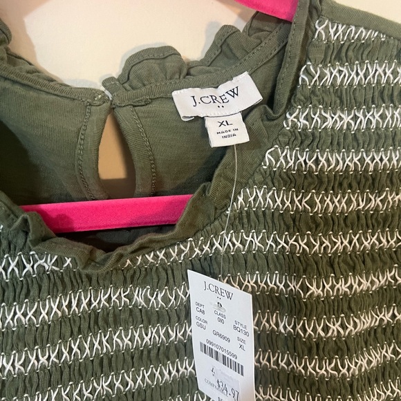 J.Crew Ruffle-sleeve Smocked Top - Picture 3 of 3